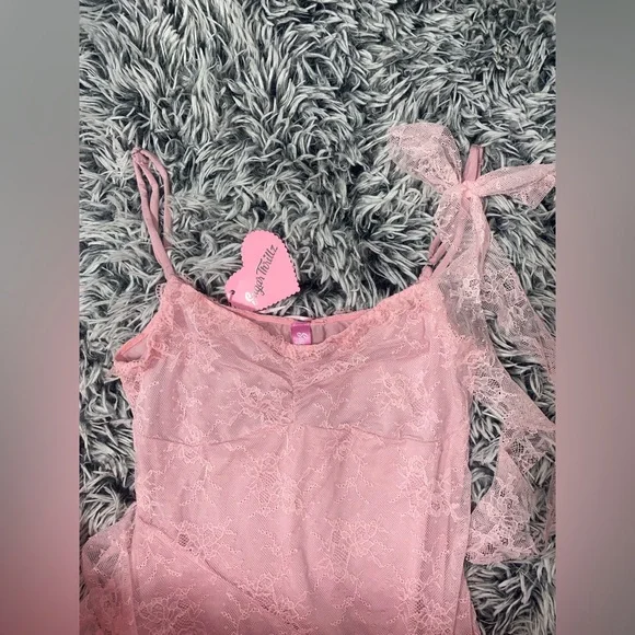 Sugar Thrillz Pink Jellyfish lace babydoll Dress - Picture 3 of 9